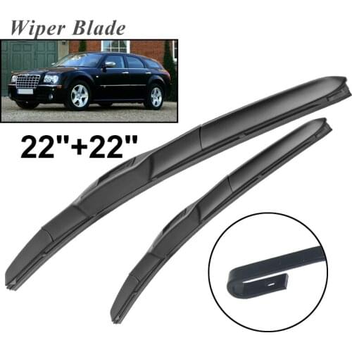 Okowiper RHD & LHD Front Wiper Blades For Chrysler 300C 2004 - 2010 Windshield Windscreen Front Window 22"+22"