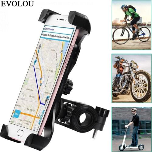Bike Phone Holder Motorcycle Handlebar Phone Stand Support for iphone 12 Samsung Xiaomi SmartPhone Holder Mount Bracket