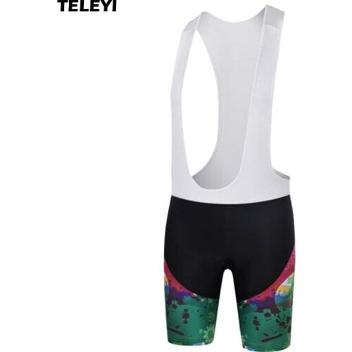 TELEYI Team Women Team Ropa Ciclismo Bike Bib Shorts GEL 3D Padded Bicycle Lycra Tights Riding Cycling Wear XS-4XL