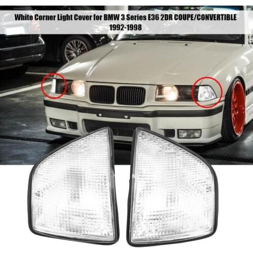 1Pair Car Turn Signal Light Cover Car-stylingfor BMW 3 Series 318i 325i E36 4DR Sedan& Wagon 1992 1993 1994 1995 1996 1997 1998