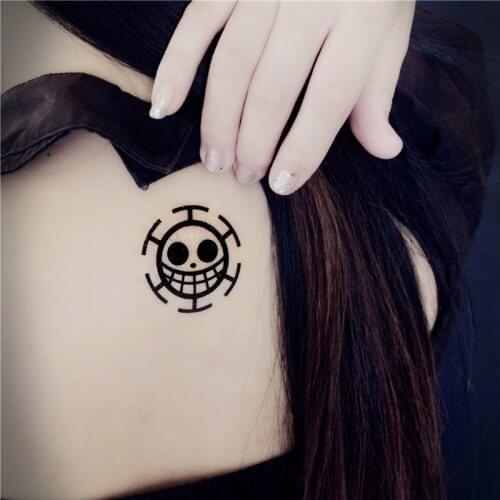 ONE PIECE Trafalgar Law cosplay Animation Cartoon logo tatoo tattoo Sticker XR076