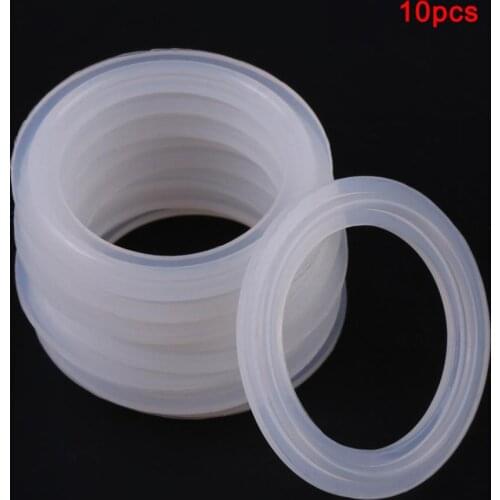 10Pcs/Set Sanitary Clamp Ferrule Silicone Sealing Strip Gasket Ring Washer For Homebrew Dairy Product