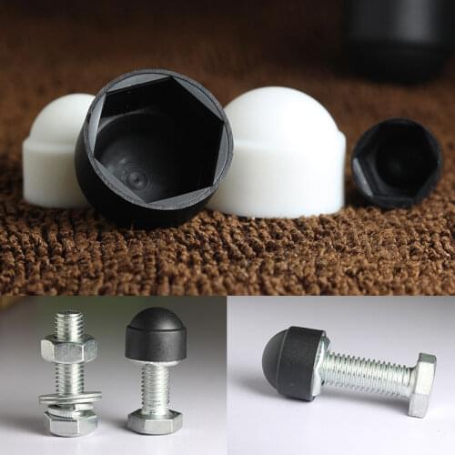 10Pcs M4 M5 M6 M8 M10 M12 Bolt Nut Dome Protection Screw Caps Covers Exposed Protect Hexagon Plastic