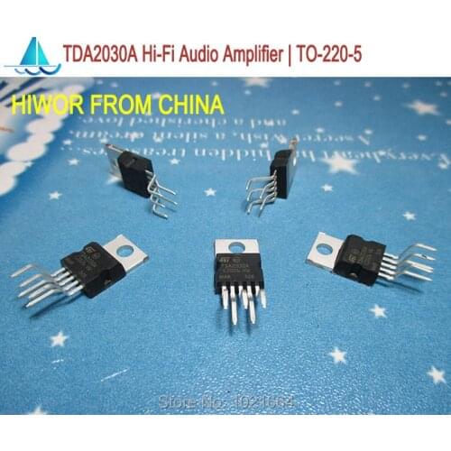 20pcs/lot TDA2030A TDA2030 TO-220-5 Linear Hi-Fi Audio Amplifiers