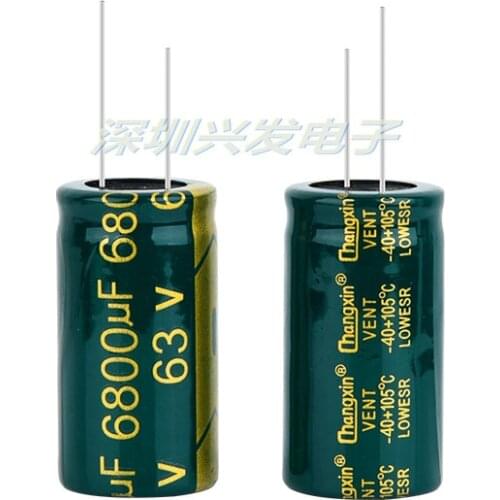 63v6800uf high frequency low resistance long life lead pin new electrolytic capacitor 6800uf 63v 22x40