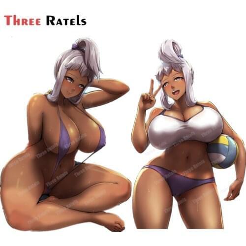 A588 Waifu Akaza Chacha Maken Ki BBW Hentai Sexy Anime Girl Car Bumper Hood Paint Protection Sticker Anti Scratch Decal