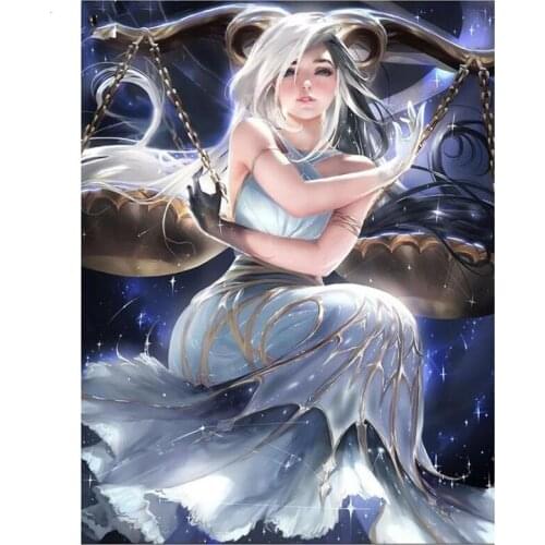 Diy Diamond Painting Full Square Round Cross Stitch Kit People 5d Mosaic Diamond Embroidery Zodiac Scorpio