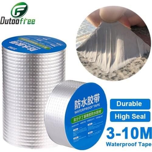 For Roof Pipe Repair Stop Leak Sticker Aluminum Foil Butyl Rubber Tape Self Adhesive High temperature resistance Waterproof