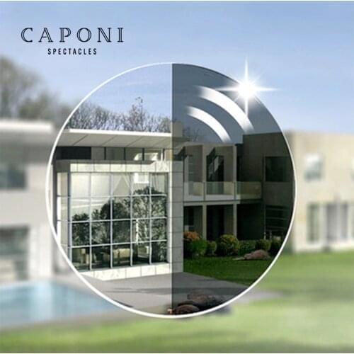 CAPONI prescription glasses lenses photochromic Anti-blue light myopia hyperopia progressive 1.56,1.61,1.67 2 piezas/1 par