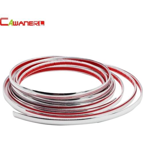 Cawanerl 6-30MM Car Chrome Decoration Strip Decor Sticker For Hyundai ix35 i30 Santa Fe Solaris Sonata