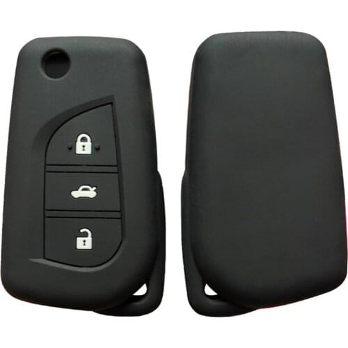 Key Cover For Toyota Crh Auris Corolla Avensis Verso Yaris Aygo Scion TC IM 2016 Car Remote Key Fob Shell Cover Case Keychain