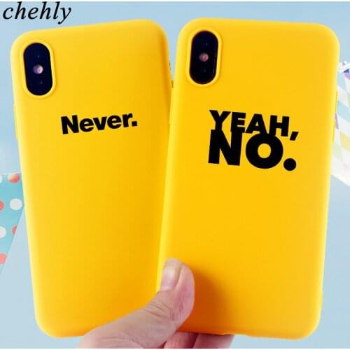 Phone Case for iPhone 6s 7 8 11 Plus Pro X XS Max XR Funny Letter Cases Soft Silicone Fitted TPU Cell Phone Accessories Covers