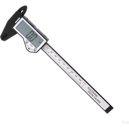 Digital Caliper Waterproof IP54 Large LCD Screen Carbon Fiber Vernier 0-150mm 6" New