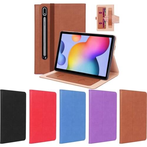 For Samsung Galaxy Tab S7 Plus SM-T970 T975 T976 Case Magnetic Smart Leather Tablet Cover for Galaxy Tab S7 Plus Case + Gift Pen
