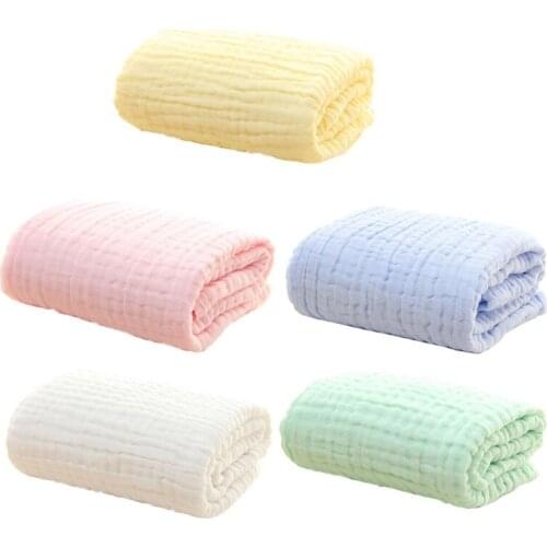 6 Layers Cotton Baby Receiving Blanket Infant Kids Swaddle Wrap Blanket Sleeping Warm Quilt Bed Cover Muslin Baby Blanket