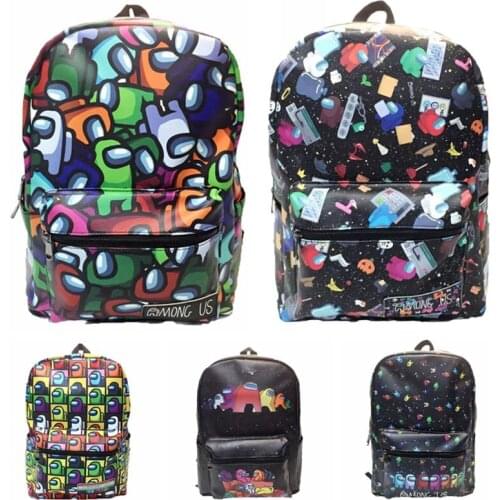 Cute Game Backpack Cartoon Bookbag PU Colorful School Bag Laptop Knapsack Bag Travel Bags for Girls Boys Students Gift 0331