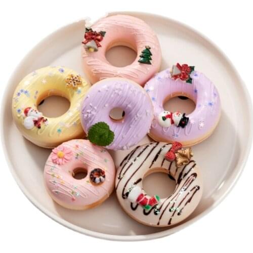 Simulation Donut Bread Sandwich Cake Fun Ornament Slow Rebound Toy Fake Food Decor Photography Props DIY Home Party Decoration