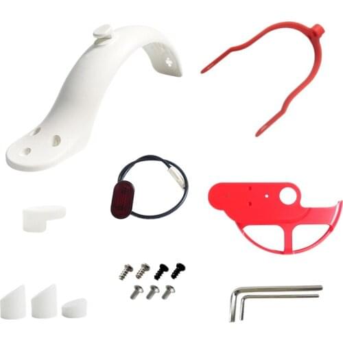 Scooter Mudguard Bracket Kit Scooter Mud Fender Shock Absorber Guard Taillight for Xiaomi M365 Pro Accessories