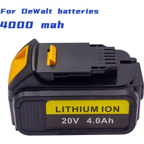 20V 4.0Ah For DEWALT DCB204-A9 Lithium Battery Lmpact Drill Electric Screwdriver Wrench Angle Grinder Rechargeable Battery