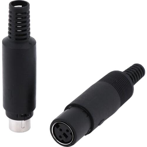 Mini DIN Plug Socket Connector 3/4/5/6/7/8 PIN Chassis Cable Mount Male Female