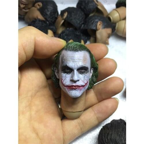 MJ12 1/6 scale male head sculpts Heath Ledger head carving model toys Joker for 12" man action figure body