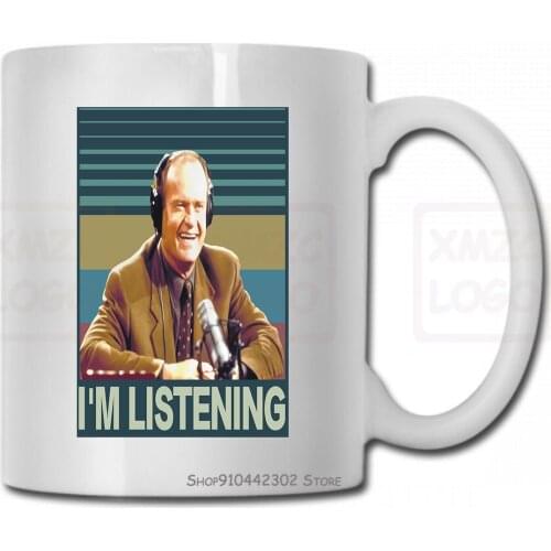 Frasier Im Listening Soft Fit Mug Cup New S M L Xl 2X 3X Kelsey Grammer Women Men