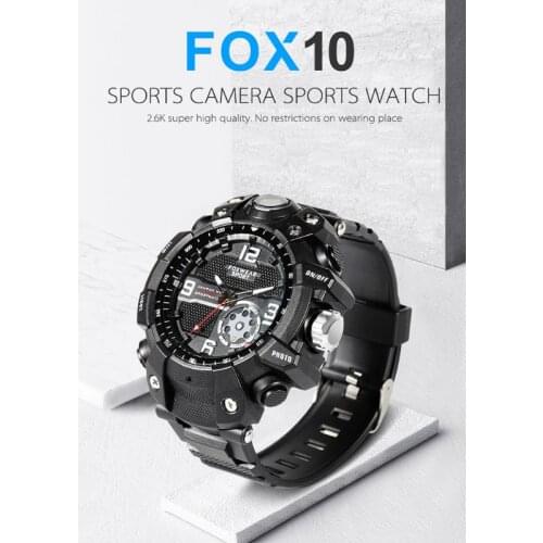 New FOX10 Mini Sport Camera Watch HD Camcorder LED Light IP67 Waterproof