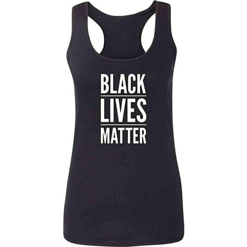 Novelty Graphic Funny Black Lives Matter Fashion Tank Top Tee for Women Summer Tops Personality Fashion Art T-Shirt