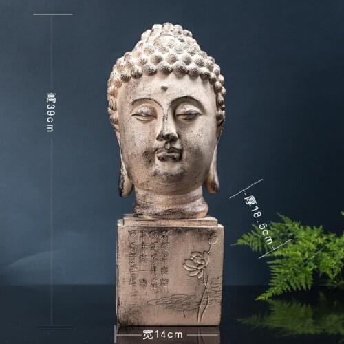 Wholesale Buddha figure # TOP efficacious HOME family Protection Talisman Buddhism Retro Ornamental Buddha statue-39cm large