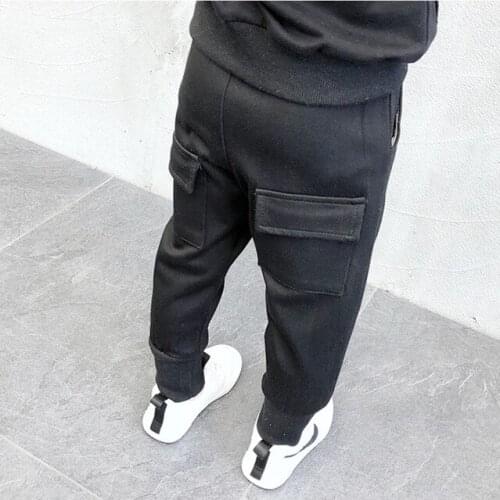 3 4 5 6 7 Years Toddler Boys Pants Casual Korean Large Pocket Harem Pants Spring Autumn Trousers Fashion Kids Boys Sweatpants