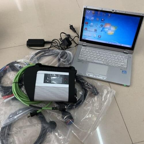 Latest MB star C4 software V2020.12 in 480G SSD with tablet CF-AX2 laptop i5 4G diagnostic for MB cars trucks Diag