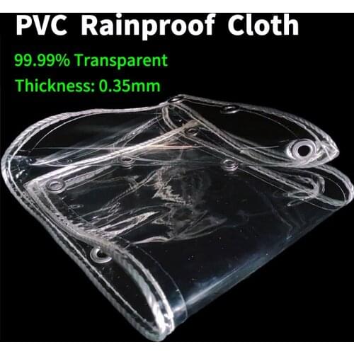 0.35mm Transparent PVC Rainproof Cloth Garden Bonsai Plant Keep Warm Tarpaulin Balcony Windows Awning Pet House Waterproof Cover