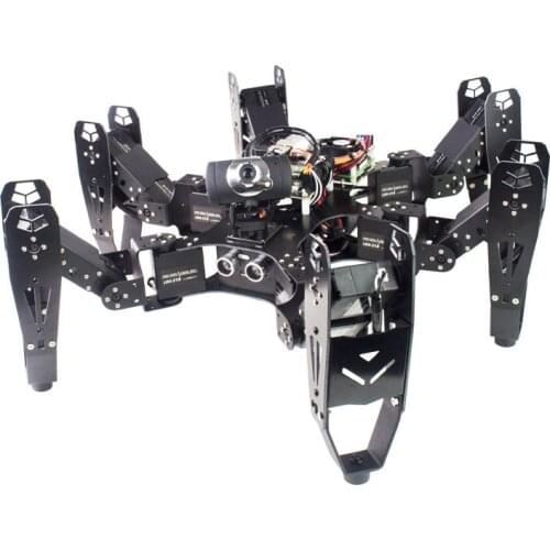Raspberry pie hexapod robot Wireless wifi video transmission remote control RaspberryPi open source Python