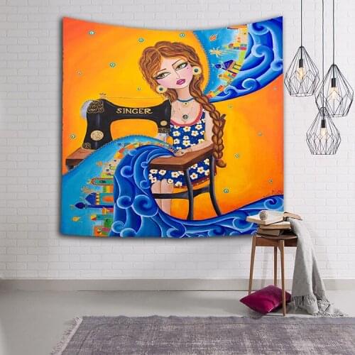 RUBYLOVE Sleeping Pad Indonesia Tapestry Wall Hanging Sandy Camping Tent Travel Mattress Beach Picnic Throw Rug Blanket