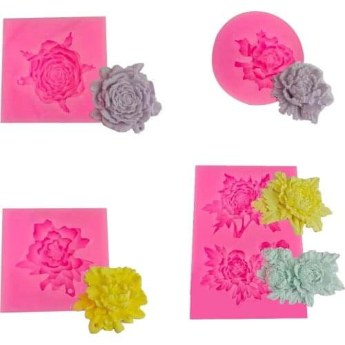 DIY new flower drops mold UV glue silicone mold handmade jewelry decoration tools chocolate fondant baking mold