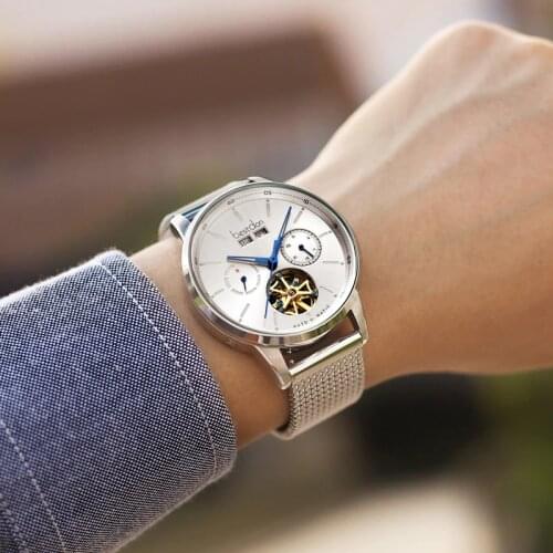 Switzerland brand automatic watch men luxury full steel waterproof mechanical men watches clock montre reloj hombre relogio hour