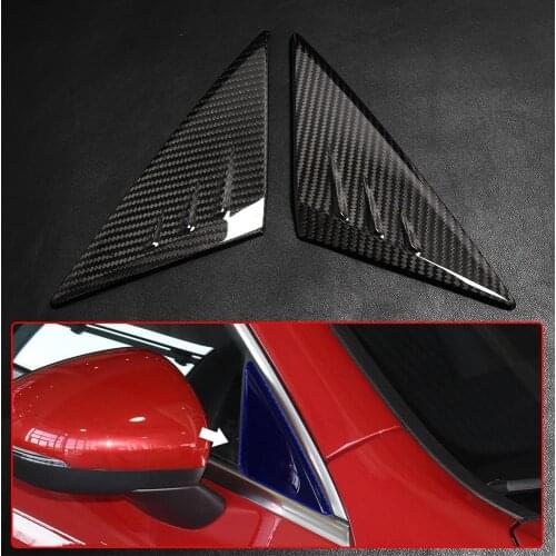 For Mercedes Benz CLA Class C118 CLA180 CLA200 2020 2021 Real Carbon Fiber Car Exterior Side Front Window Triangle Panel Trim