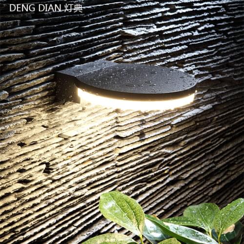 Outdoor waterproof LED garden wall light Aluminum corridor balcony aisle wall lamp porch lights direct-lighting decoration 9W