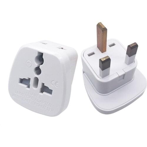 10pcs/Lot Universal To UK Singapore Malaysia Qatar Travel Wall AC Power Charger Outlet Adapter Socket Converter Plug