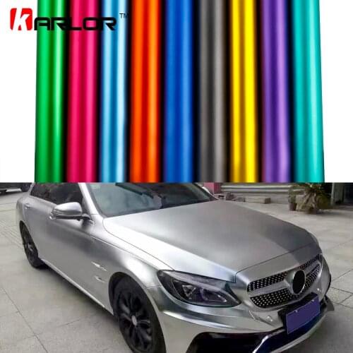 Car-styling Matte Chrome Ice Vinyl Film metallic Matte Chrome Vinyl Wrap Automobiles Car Wrapping Stickers with Air Free Bubble