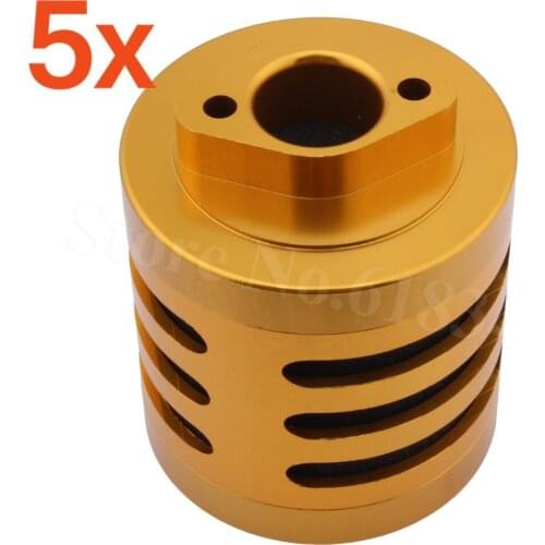 5pcs /Lot Alloy Aluminum Air Filter with Sponge For Gas Power RC 1/5 Scale HPI Baja KM Rovan