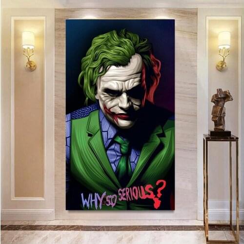 Funny The Joker Chaplin Movie 2019 Joker Joaquin Wall Art Canvas Painting Wall Prints Pictures for Home Living Room Decor
