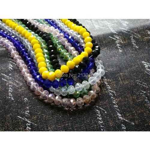 10*8MM 70Pcs/Pack Roundle Pressed Glass Crystal Loose Bead Jewellery Beads