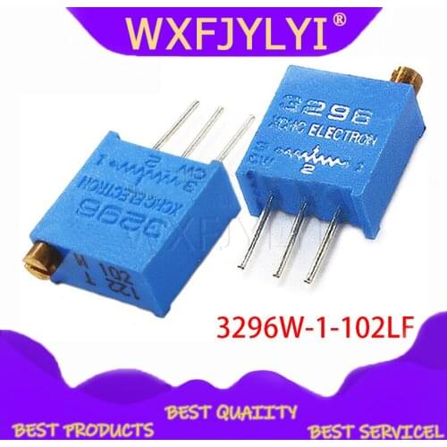 10pcs 3296W-1-102LF 3296W 1K ohm 102 3296W-1-102 3296W-102 W102 Trimpot Trimmer Potentiometer
