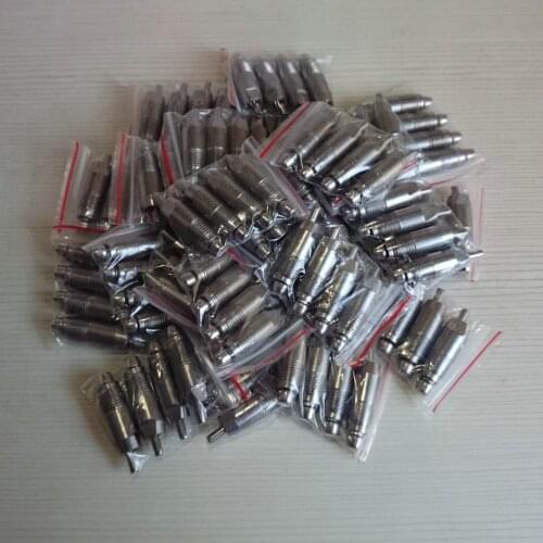 100 pcs screw style poultry nipple drinker water chicken bird quail rabbit stainless steel