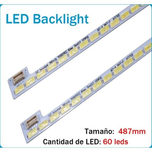 2 unids/lote 60LED de 7030PKG 60ea Rev0.0 73.39T03.003-0-JS1 para T390HVN01.0 39 pulgadas 100% nuevo