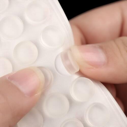 50/64/100pcs self adhesive furniture door cushion stopper Durable collision cushion avoid loud bumper silicone pads Daily Tools