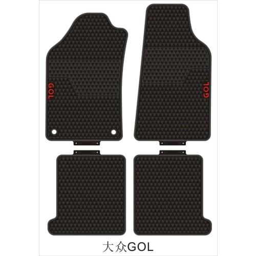 Car Floor Mats for GOL UP T-CROSS Special No Odor Front and Rear Carpets Waterproof Rubber