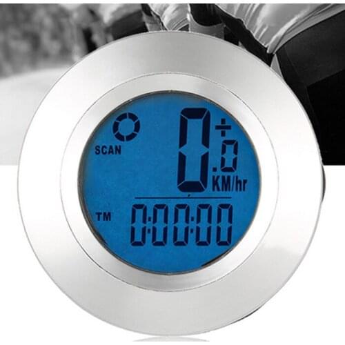 Wireless Backlight Bike Speedometer Temperature Luminous Automatic Wake Function Bicycle Speedometer Circular Cycling Computer