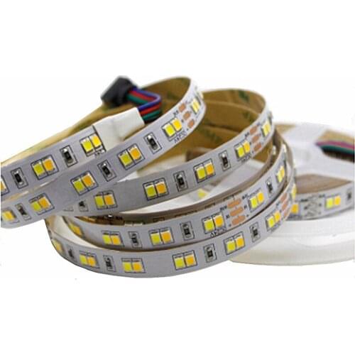 2835 dual color temperature lamp with 120 dual color low-voltage adjustable color temperature lamp strip DC12V 24V dual panel la